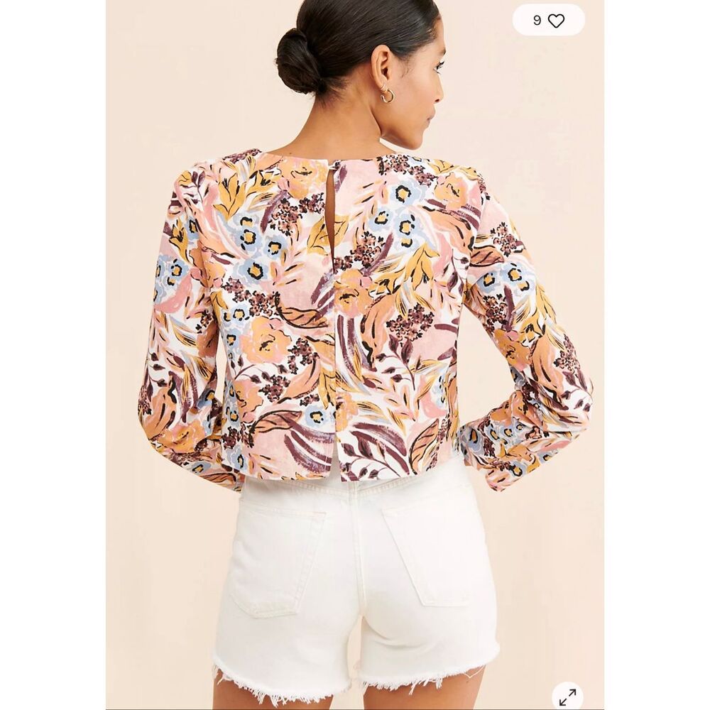 Girl & The Sun Sz M Ellery Floral Top Free People - Picture 4 of 11